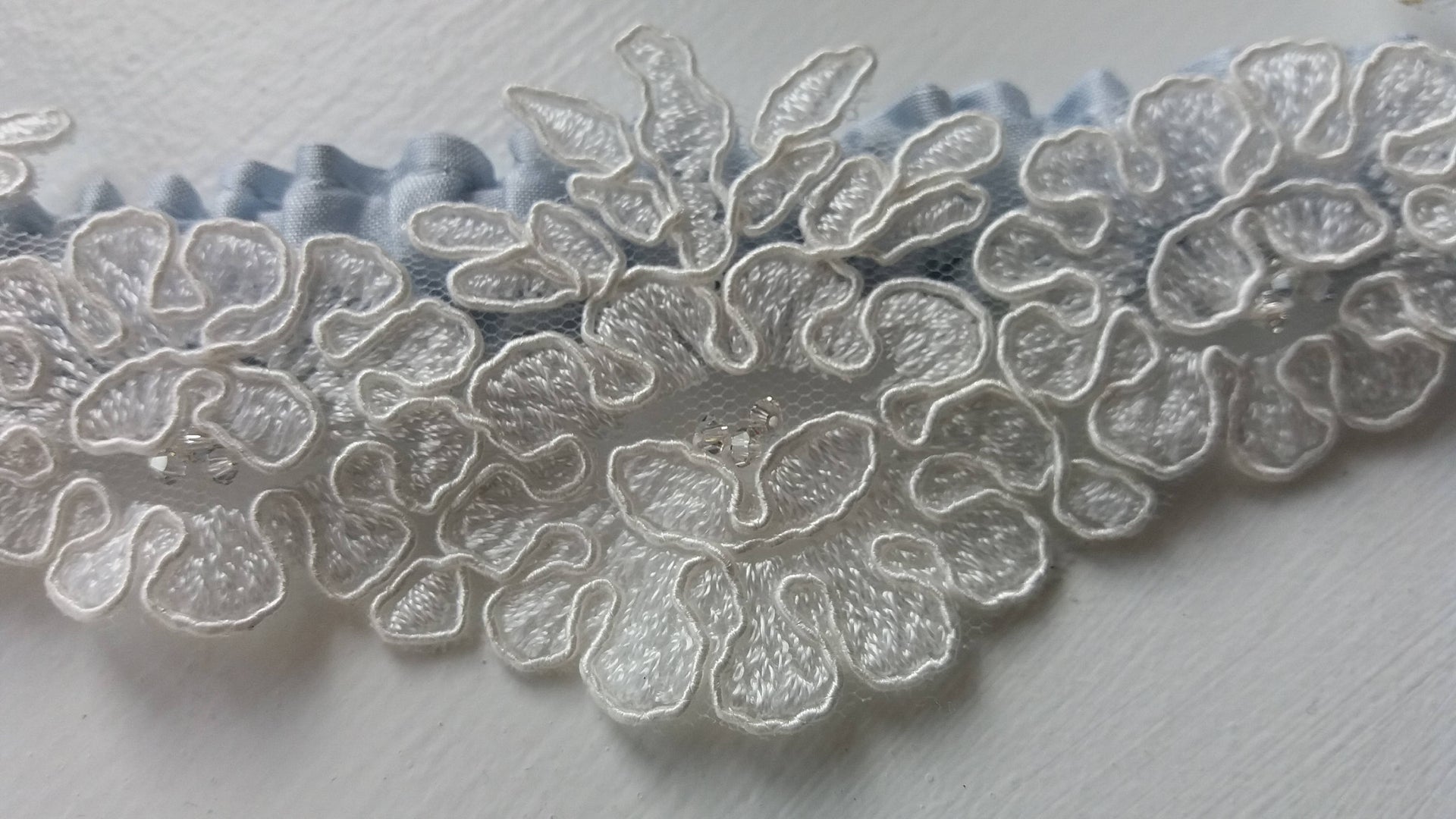Handmade bridal garters, Truro, Cornwall
