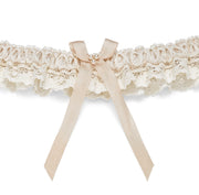 Silk wedding garter handmade in Truro, Cornwall, UK