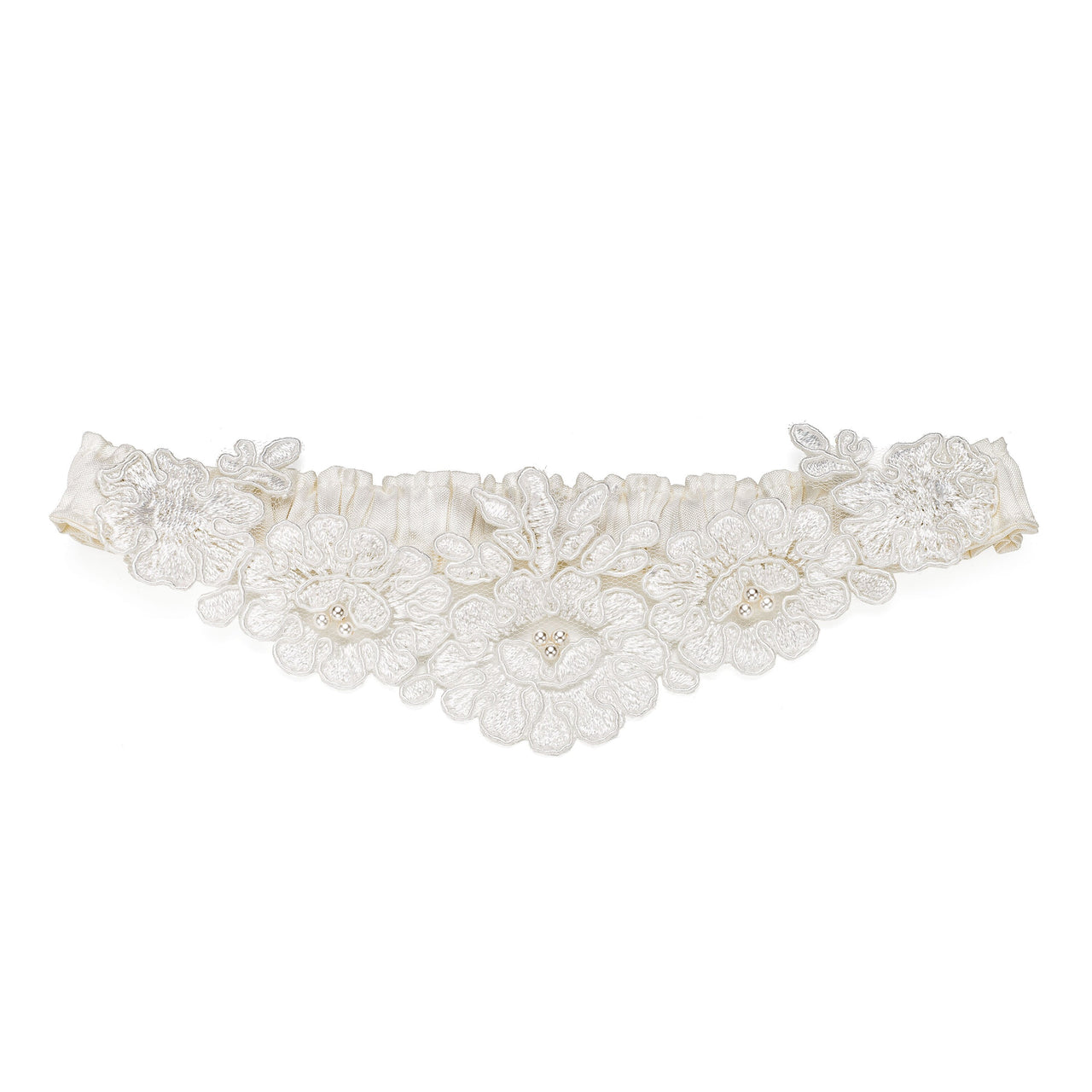 French lace wedding garter, handmade n Truro, Cornwall, UK