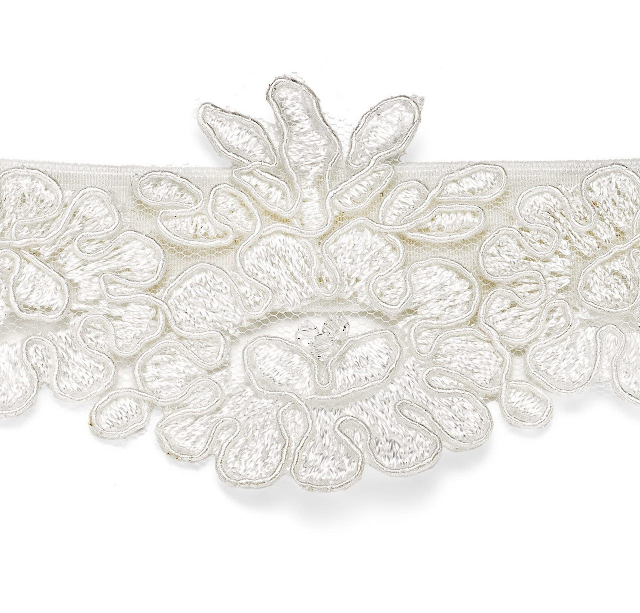 Beaded lace wedding garter, Truro, Cornwall, UK