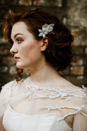 Wedding cape, bridal cover up UK Handmade in Truro Cornwall