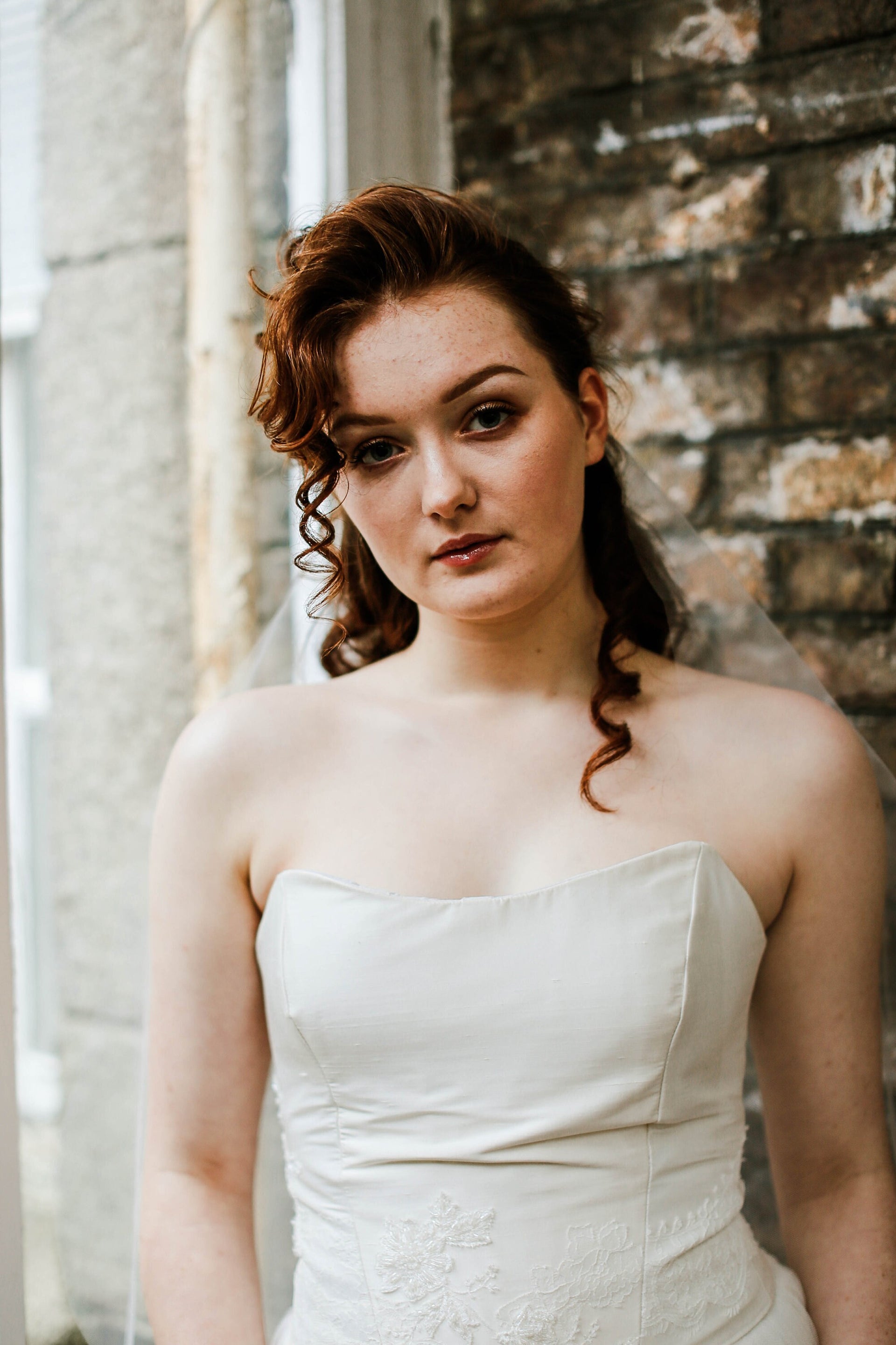 Simple wedding veil handmade in Truro Cornwall UK