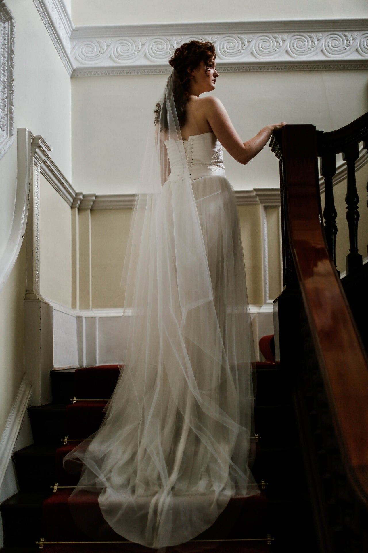 Simple one tier wedding veil, Truro, Cornwall. Wedding veils handmade in the UK