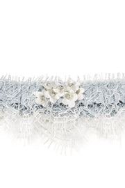 Bespoke silk wedding garter, Cornwall, UK