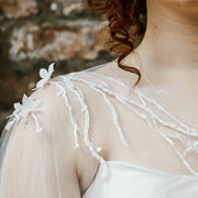 Blossom applique wedding capes, Truro Cornwall UK