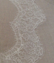 Lace trimmed wedding veils Cornwall
