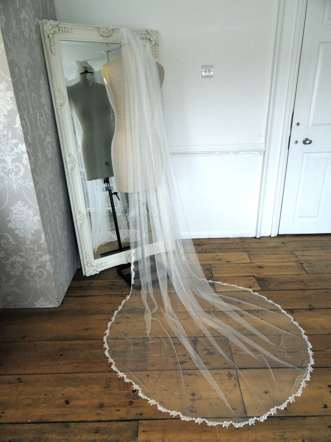Wedding veil, Cornwall, UK