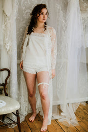 Silk wedding garters handmade in the UK