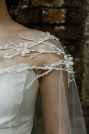 Bridal cape handmade in Truro Cornwall UK