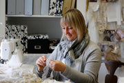 Luxury silk wedding garters, handmade in Truro, Cornwall, UK