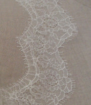 Lace trimmed wedding veils Cornwall