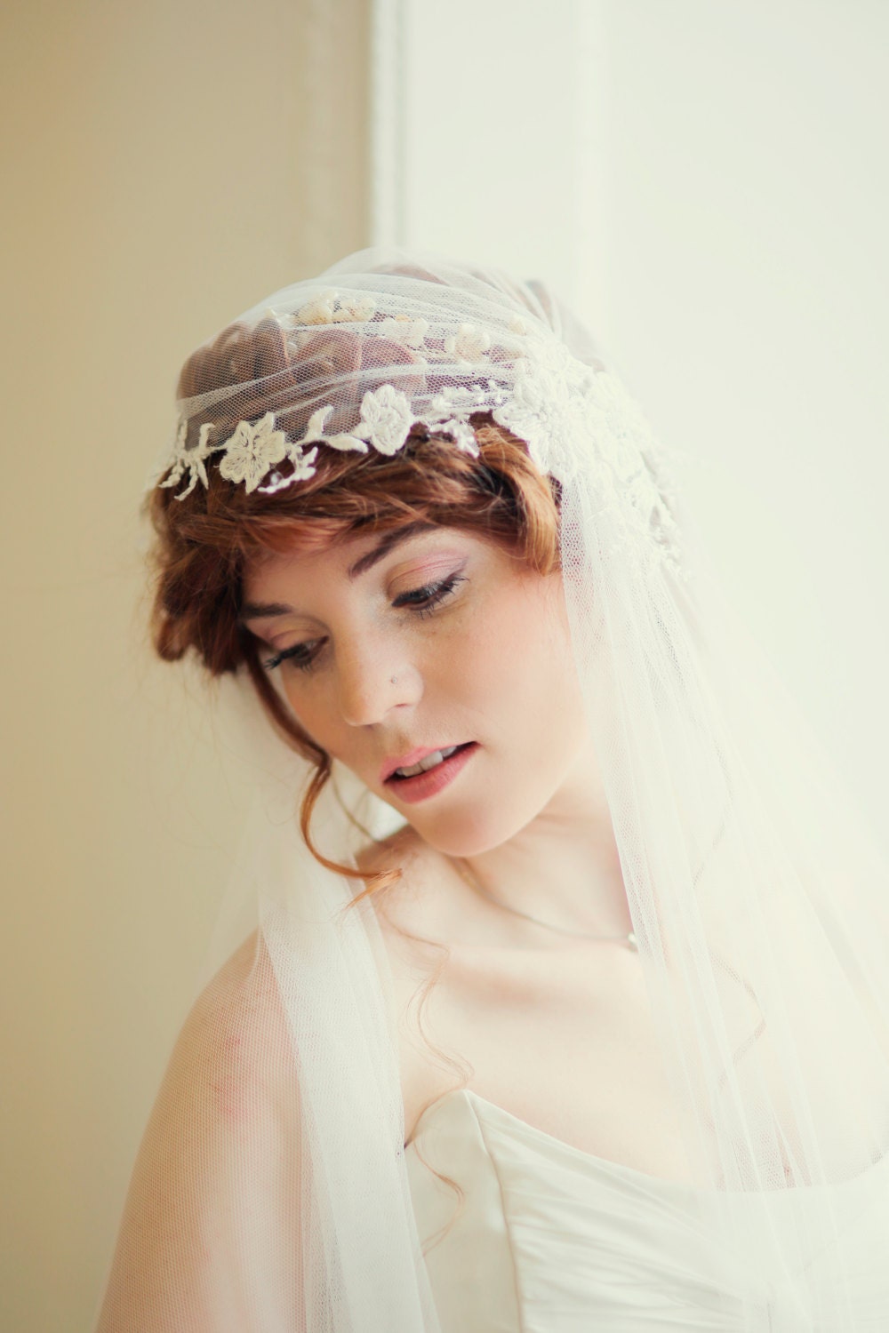 Handmade, bespoke Wedding veil, Cornwall, UK